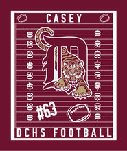 Load image into Gallery viewer, 50" x 60" Sherpa Blanket Dye Sub - DC Football Blanket Player Name and Number
