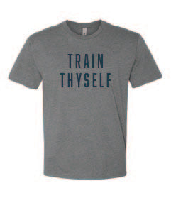 Train Thyself Dark Gray Soft Cotton Shirt